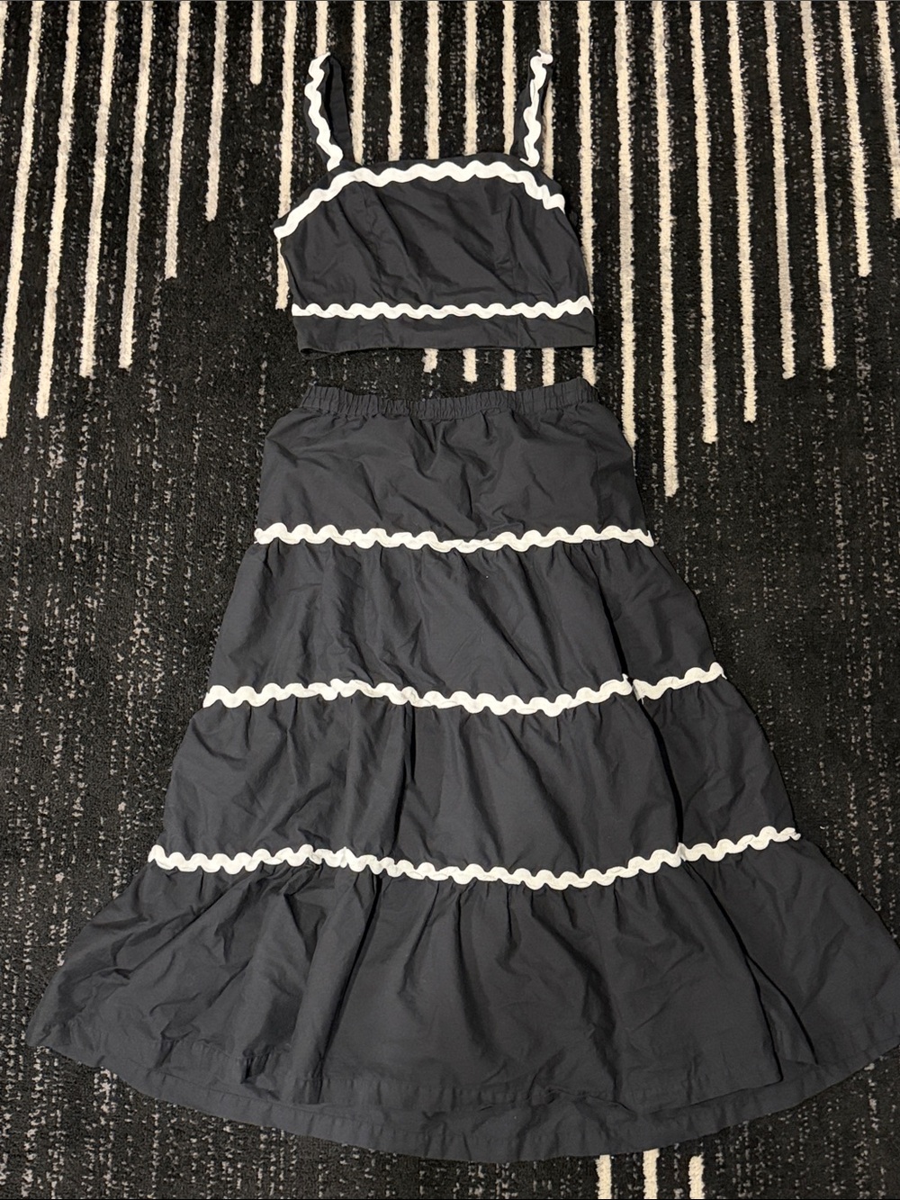 Japna Two Piece Set Skirt & Crop Top